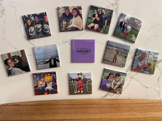 12-2x2 inch custom photo magnets
